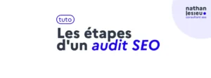 étapes audit seo