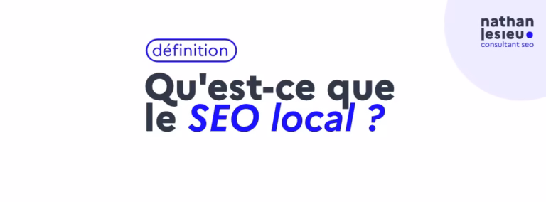 qu'est-ce que le seo local