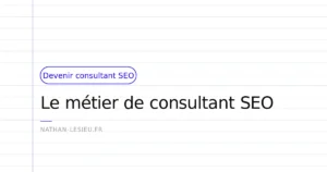 qu'est-ce qu'un consultant SEO