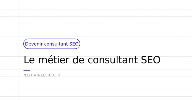 qu'est-ce qu'un consultant SEO